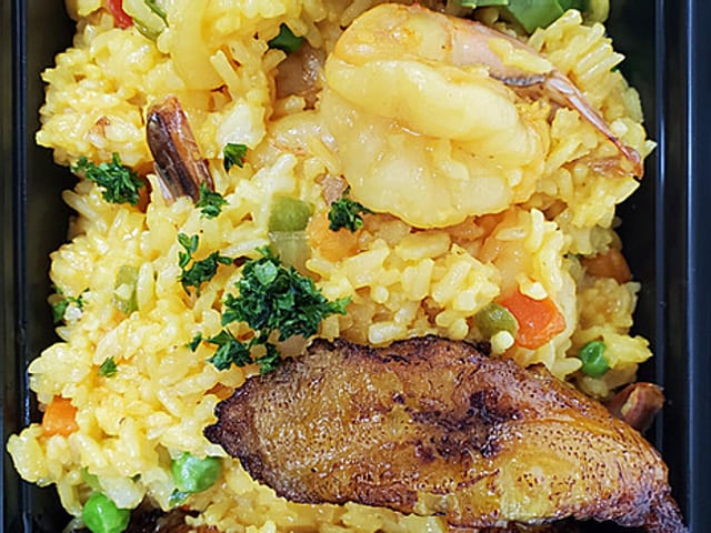 Arroz con Camarones.