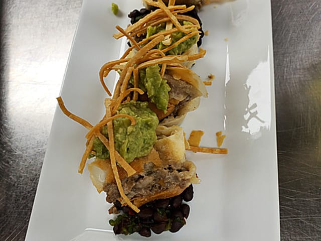 Cheesesteak Spring Rolls.