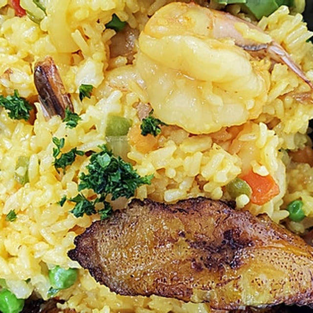 Arroz con Camarones.